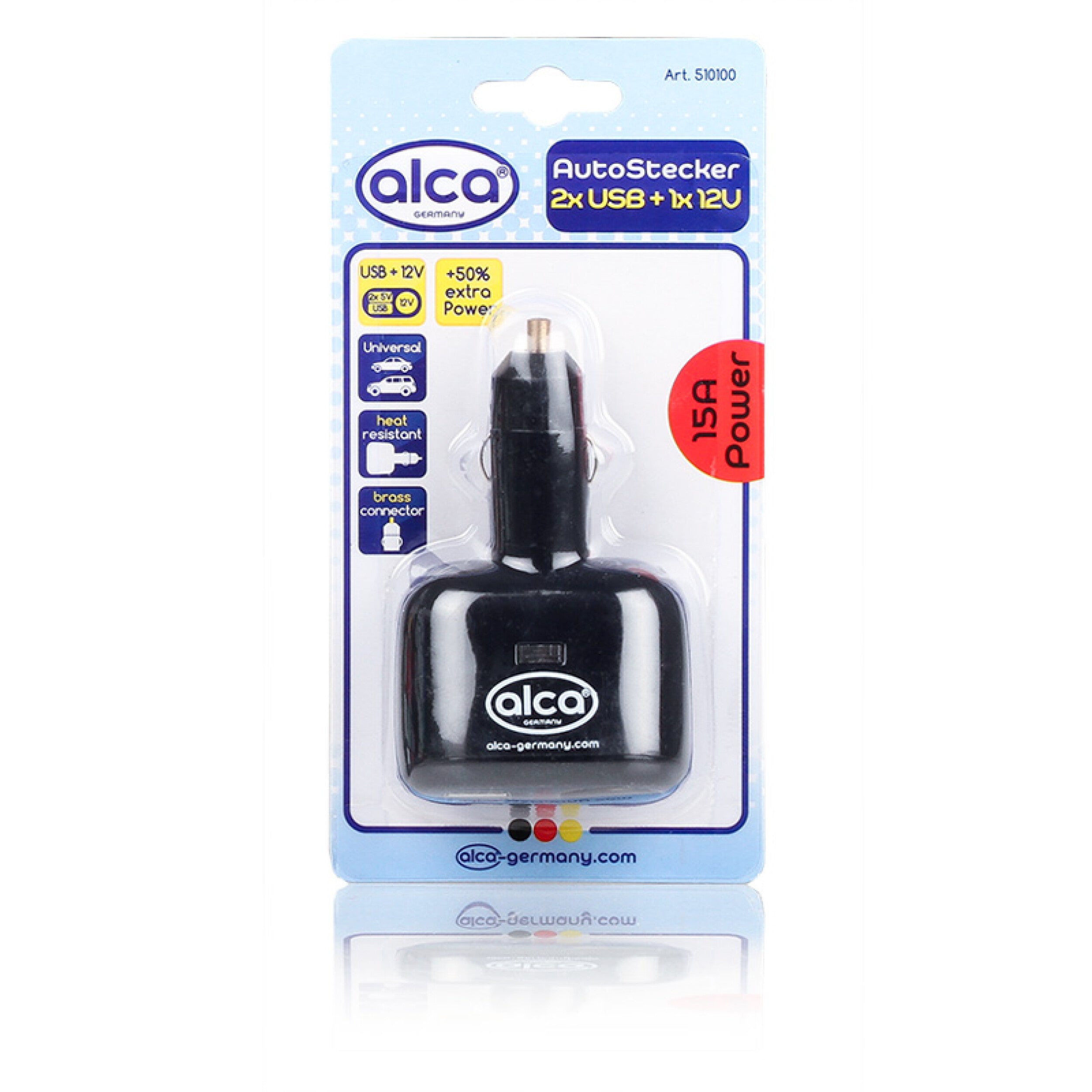 Auto Stecker 2USB+ 1 12V