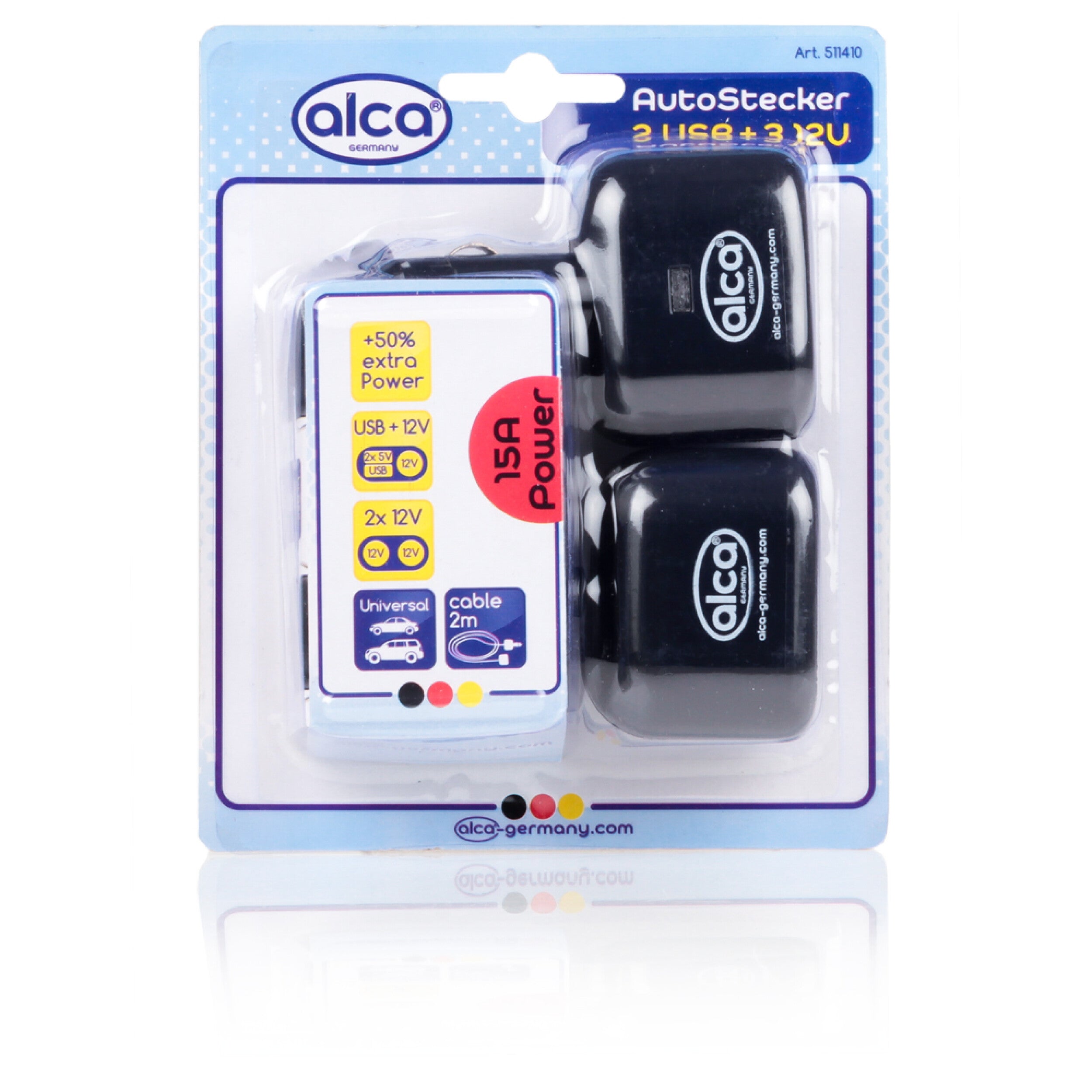 Auto Stecker 2USB+ 3 12V