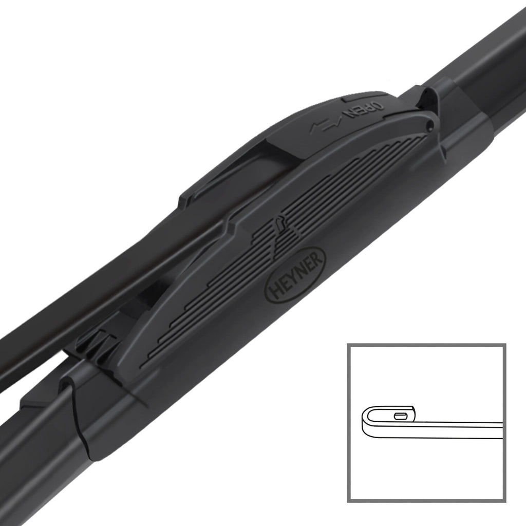 HEYNER® Set ștergătoare de parbriz compatibil cu ACURA TLX (09.2020 – 12.2025) HYBRID ștergător plat