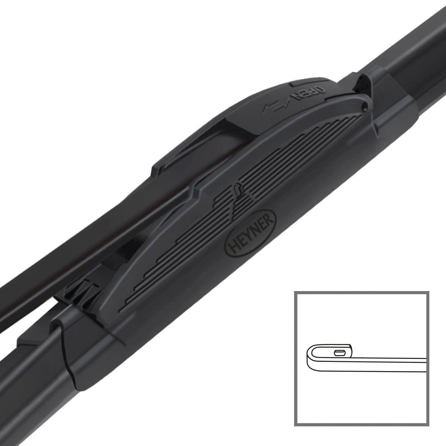 HEYNER® Set ștergătoare de parbriz compatibil cu MITSUBISHI CARISMA (05.1997 – 06.2006) HYBRID ștergător plat