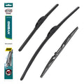 HEYNER® Set ștergător de parbriz cu ștergător spate compatibil cu MAZDA MPV II (08.2000 – 12.2006) HYBRID ștergător plat