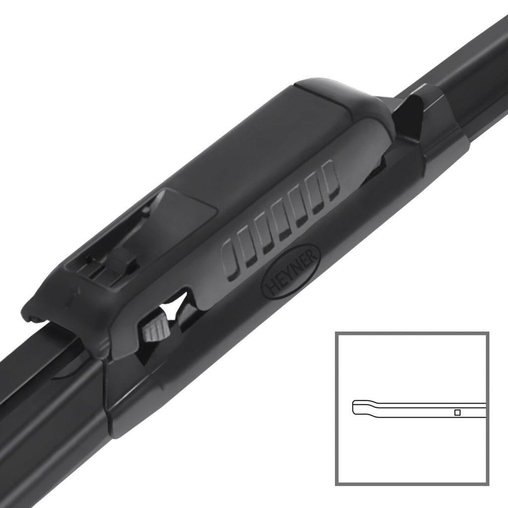 HEYNER® Set ștergător de parbriz cu ștergător spate compatibil cu DACIA DUSTER (11.2017 – 03.2024) HYBRID ștergător plat