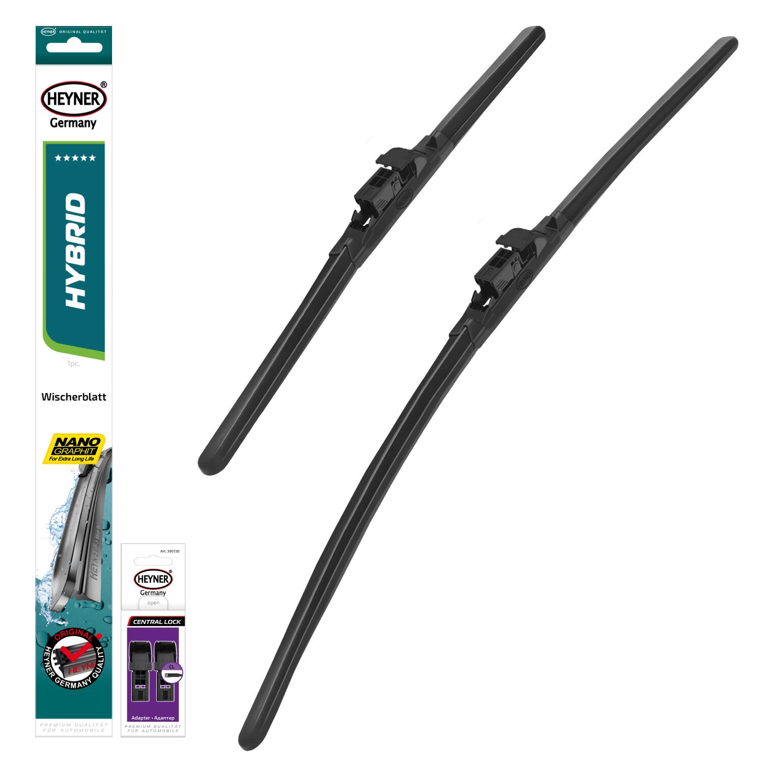 HEYNER® Set ștergătoare de parbriz compatibil cu MERCEDES-BENZ C-KLASSE Coupe (07.2003 – 02.2008) HYBRID ștergător plat
