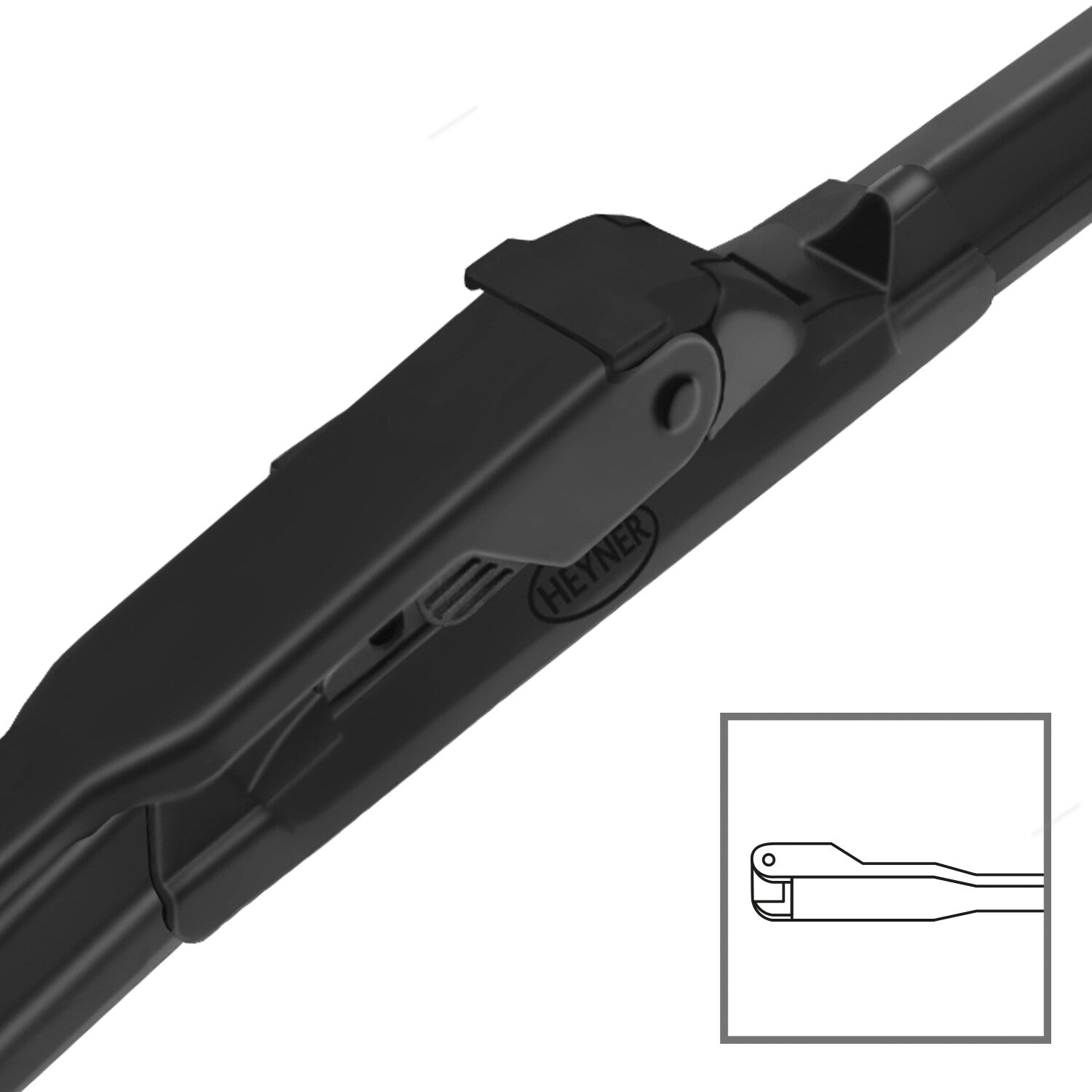 HEYNER® Set ștergătoare de parbriz compatibil cu AUDI A4 (11.2004 – 06.2008) HYBRID ștergător plat