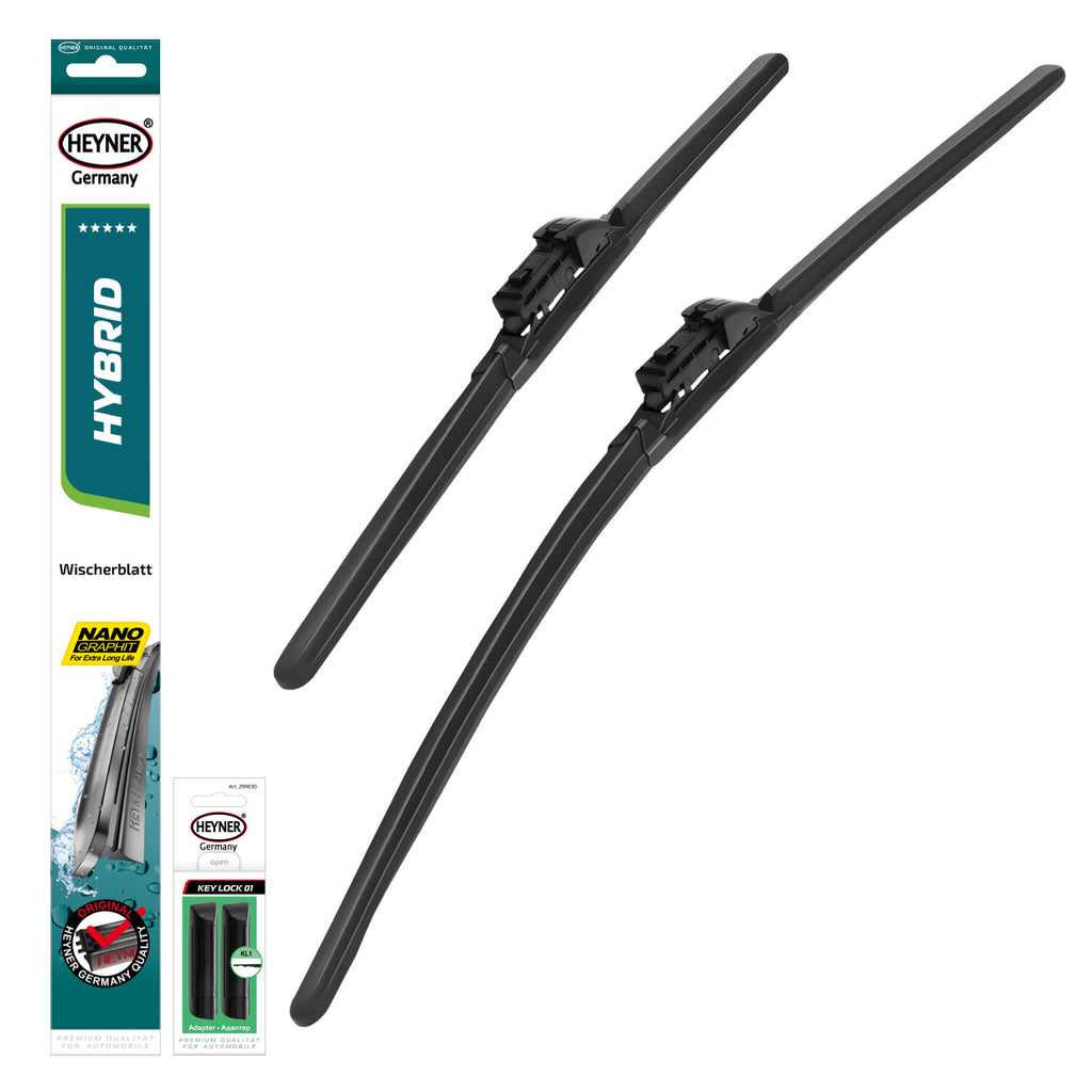 HEYNER® Set ștergătoare de parbriz compatibil cu BMW 1 (07.2019 – 12.2025) HYBRID ștergător plat