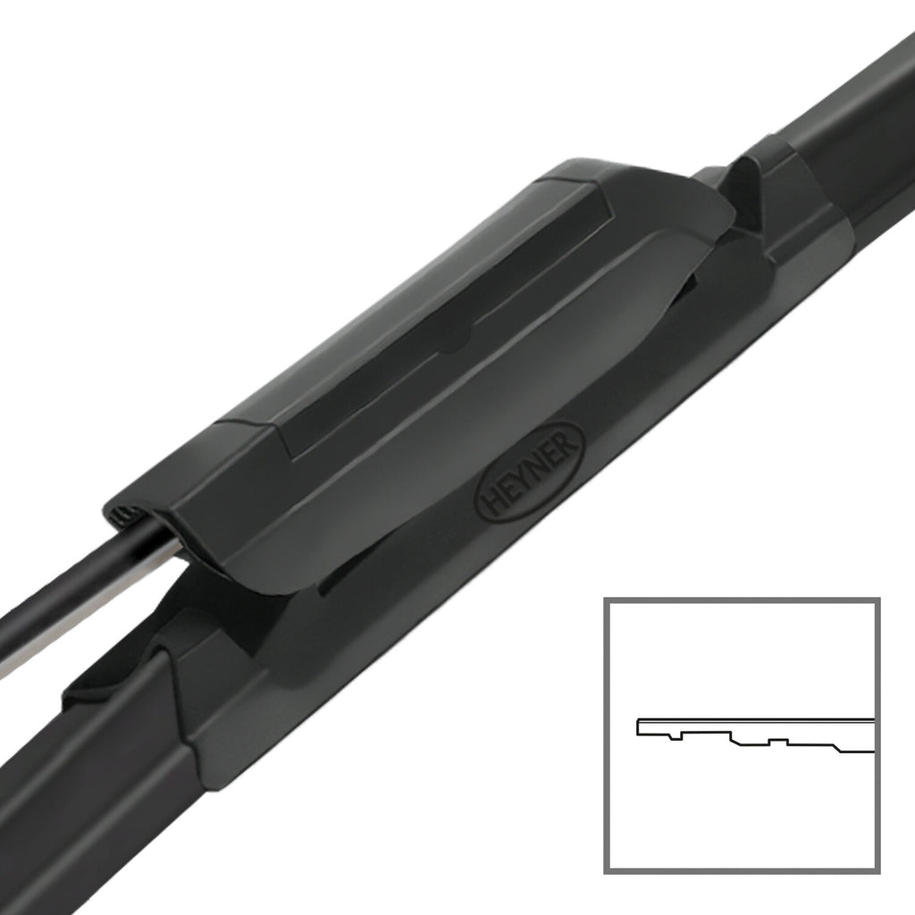 HEYNER® Set ștergătoare de parbriz compatibil cu MERCEDES-BENZ C-KLASSE (03.2021 – 02.2024) HYBRID ștergător plat