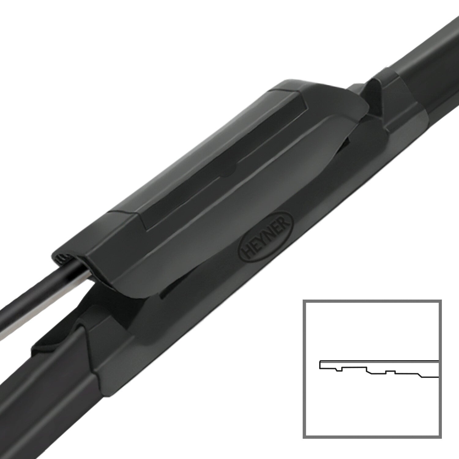 HEYNER® Set ștergătoare de parbriz compatibil cu MERCEDES-BENZ E-KLASSE (10.2023 – 01.2024) HYBRID ștergător plat