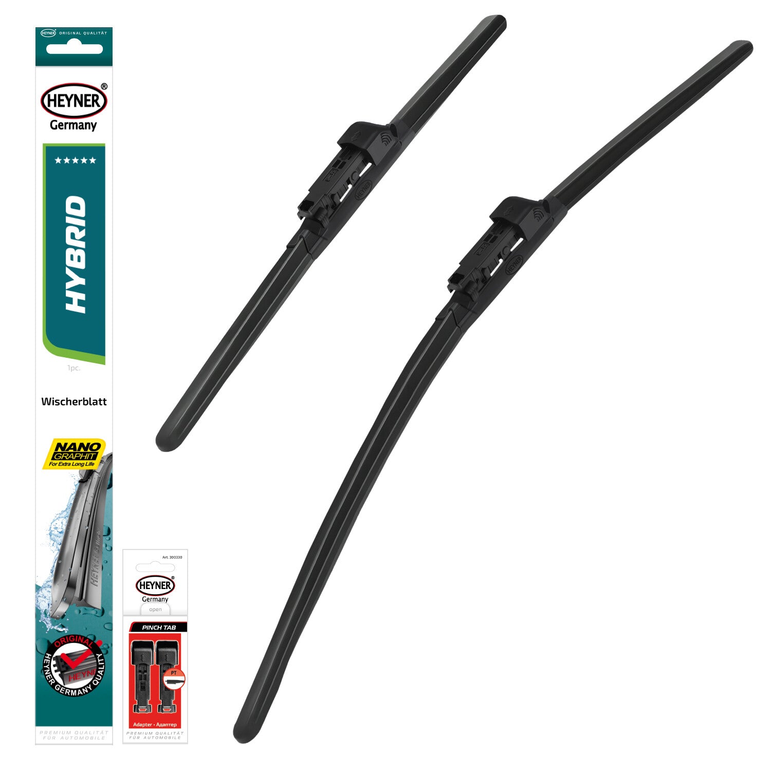 HEYNER® Set ștergătoare de parbriz compatibil cu FORD KUGA III (07.2019 – 12.2025) HYBRID ștergător plat