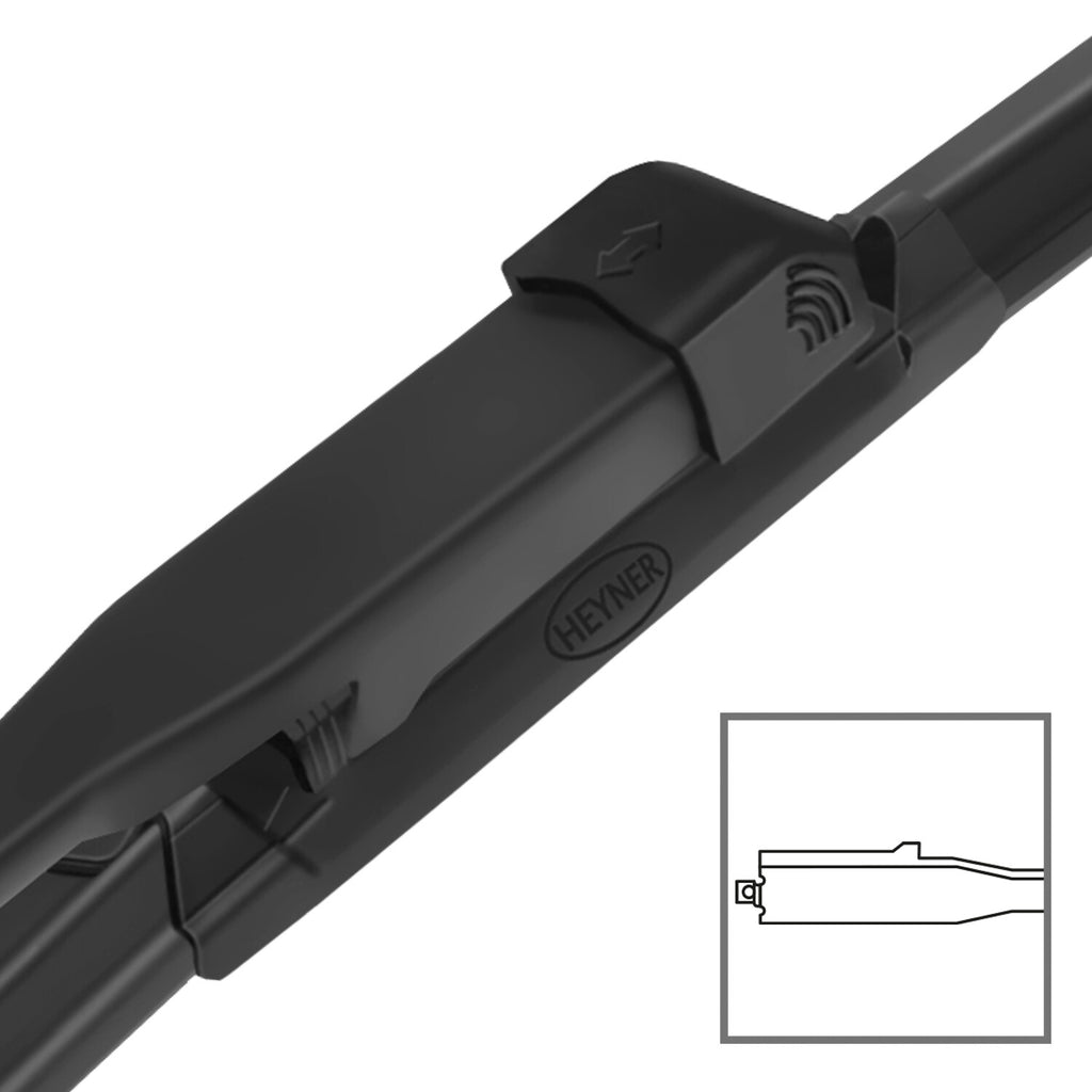 HEYNER® Set ștergătoare de parbriz compatibil cu MERCEDES-BENZ VITO (09.2005 – 06.2010) HYBRID ștergător plat