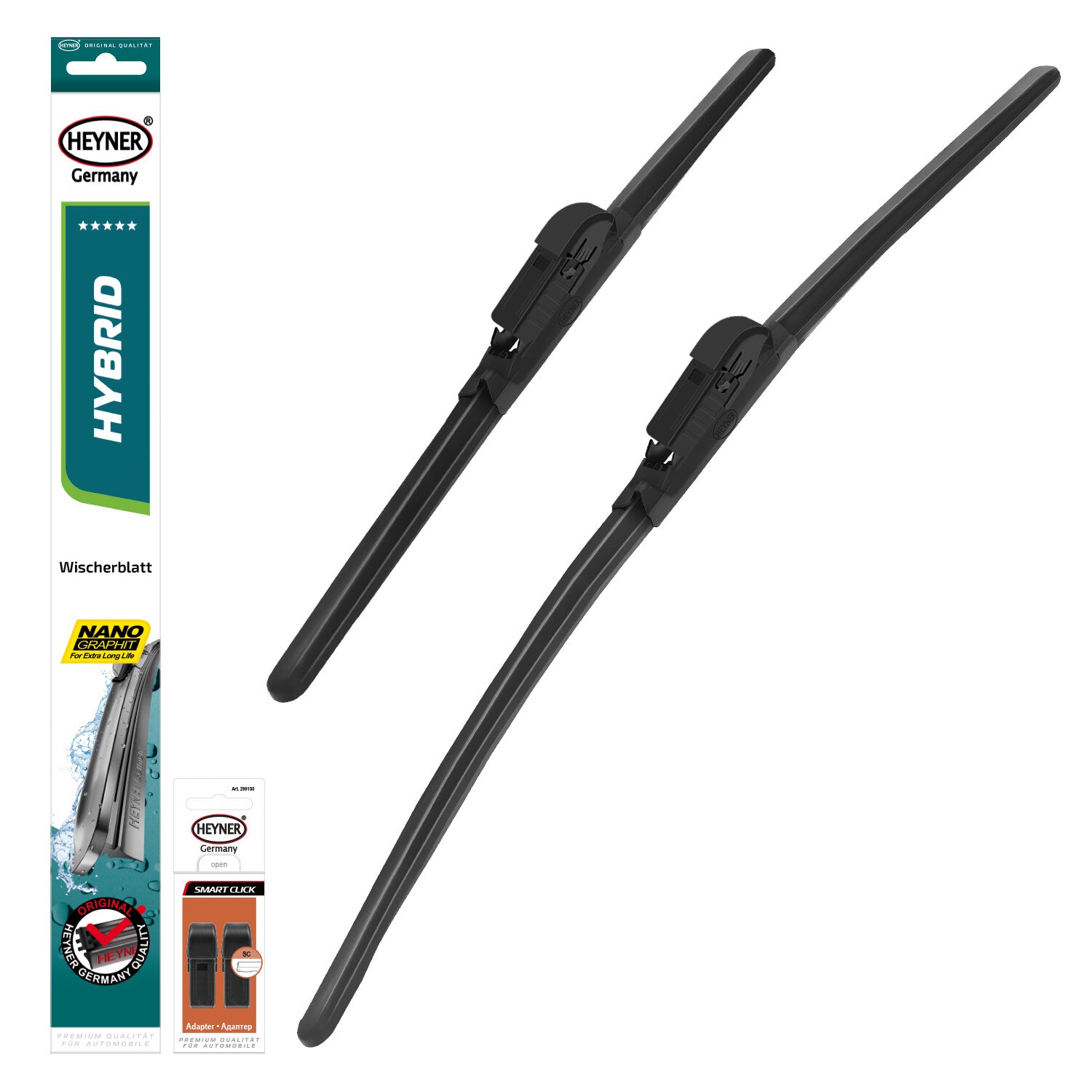 HEYNER® Set ștergătoare de parbriz compatibil cu LEAPMOTOR C10 (03.2024 – 12.2025) HYBRID ștergător plat