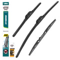 HEYNER® Set ștergător de parbriz cu ștergător spate compatibil cu BMW i3 (08.2013 – 06.2022) HYBRID ștergător plat