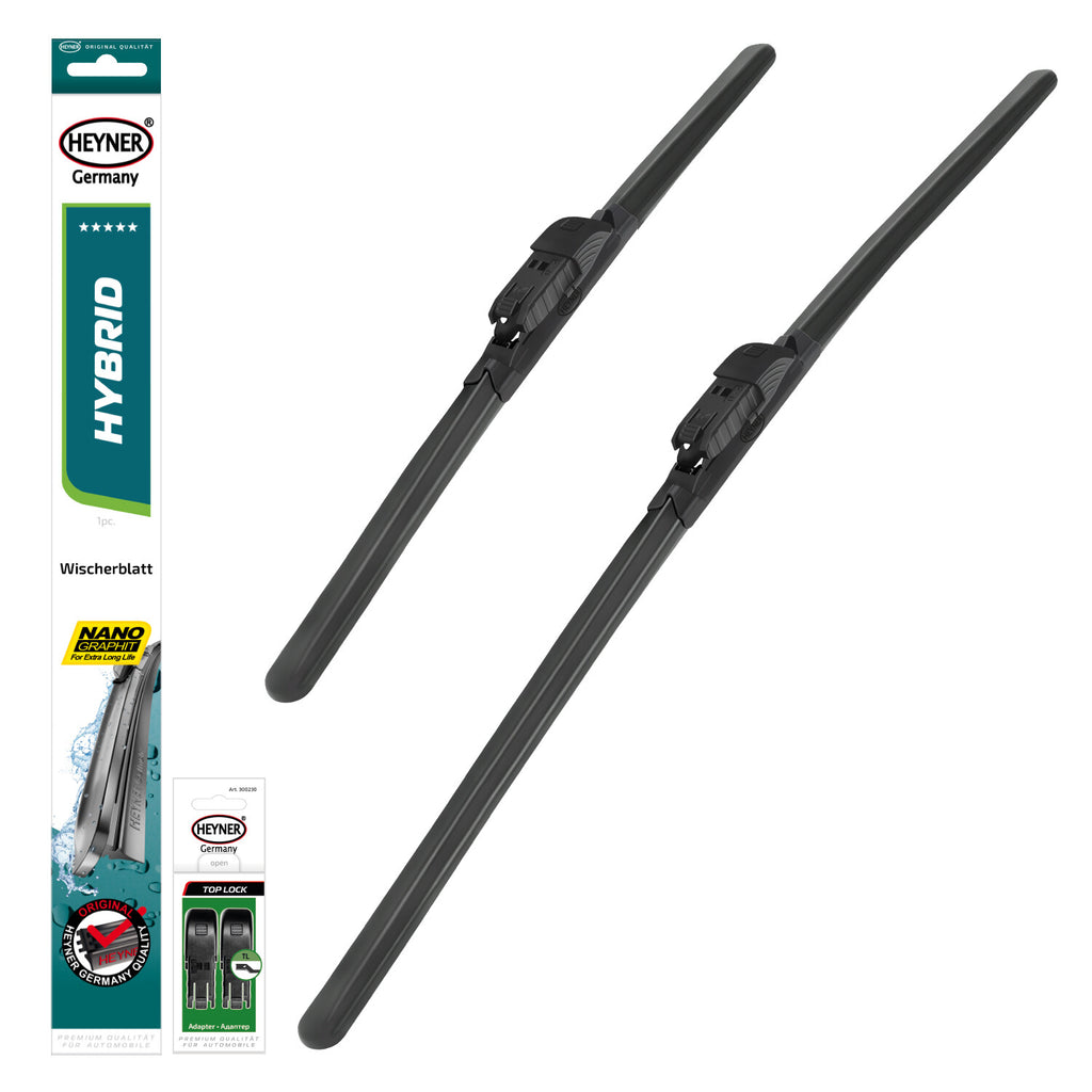 HEYNER® Set ștergătoare de parbriz compatibil cu NISSAN SENTRA VII (08.2012 – 12.2025) HYBRID ștergător plat