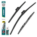 HEYNER® Set ștergător de parbriz cu ștergător spate compatibil cu TOYOTA AVENSIS Station Wagon (11.2008 – 10.2018) HYBRID ștergător plat