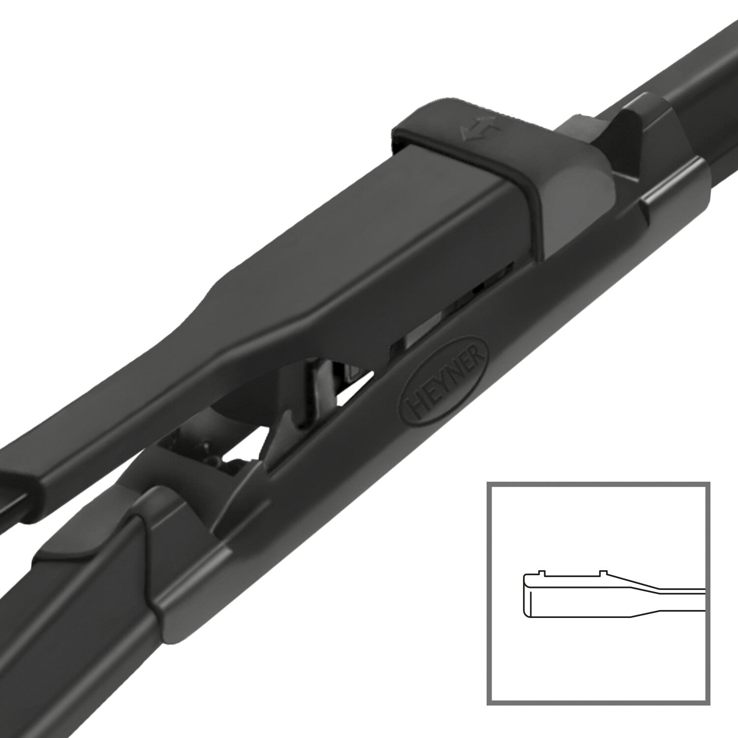HEYNER® Set ștergătoare de parbriz compatibil cu DACIA LOGAN III (05.2021 – 12.2025) HYBRID ștergător plat