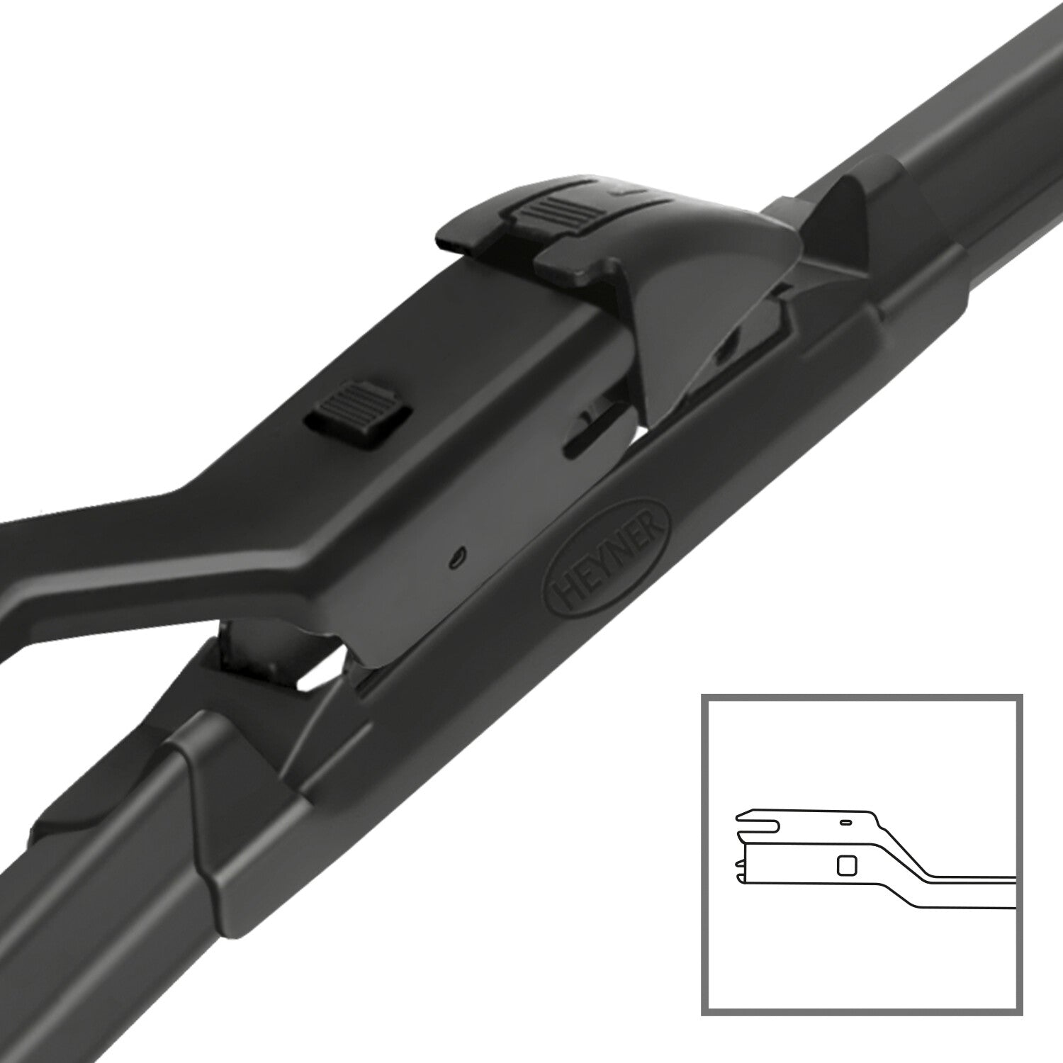 HEYNER® Set ștergătoare de parbriz compatibil cu SUBARU FORESTER (04.2018 – 12.2025) HYBRID ștergător plat