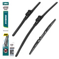 HEYNER® Set ștergător de parbriz cu ștergător spate compatibil cu MG ZS SUV (10.2017 – 12.2025) HYBRID ștergător plat