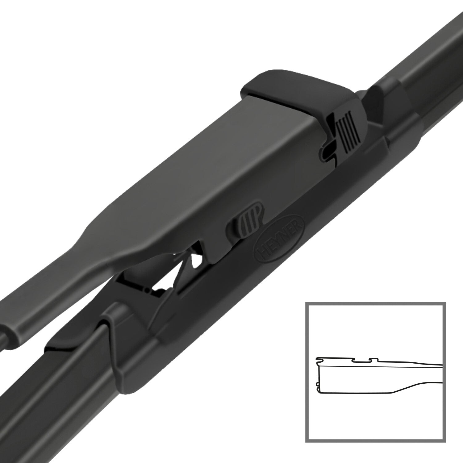 HEYNER® Set ștergător de parbriz cu ștergător spate compatibil cu LEAPMOTOR C11 (12.2020 – 12.2025) HYBRID ștergător plat
