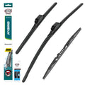HEYNER® Set ștergător de parbriz cu ștergător spate compatibil cu MERCEDES-BENZ B-KLASSE (07.2015 – 12.2018) HYBRID ștergător plat