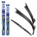 alca® Set ștergător de parbriz cu ștergător spate compatibil cu INFINITI FX (10.2008 – 07.2013) SUPER FLAT ștergător plat