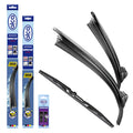 alca® Set ștergător de parbriz cu ștergător spate compatibil cu MERCEDES-BENZ C-KLASSE T-Modell (07.2003 – 08.2007) SUPER FLAT ștergător plat