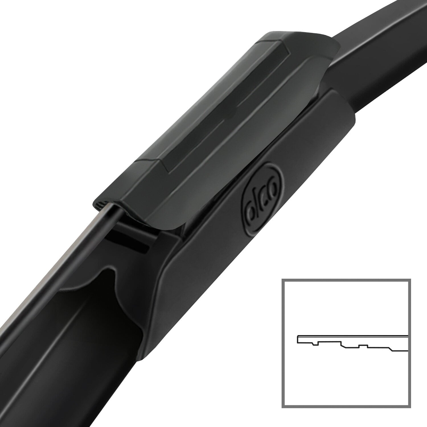 alca® Set ștergătoare de parbriz compatibil cu MERCEDES-BENZ C-KLASSE (03.2021 – 02.2024) SUPER FLAT ștergător plat