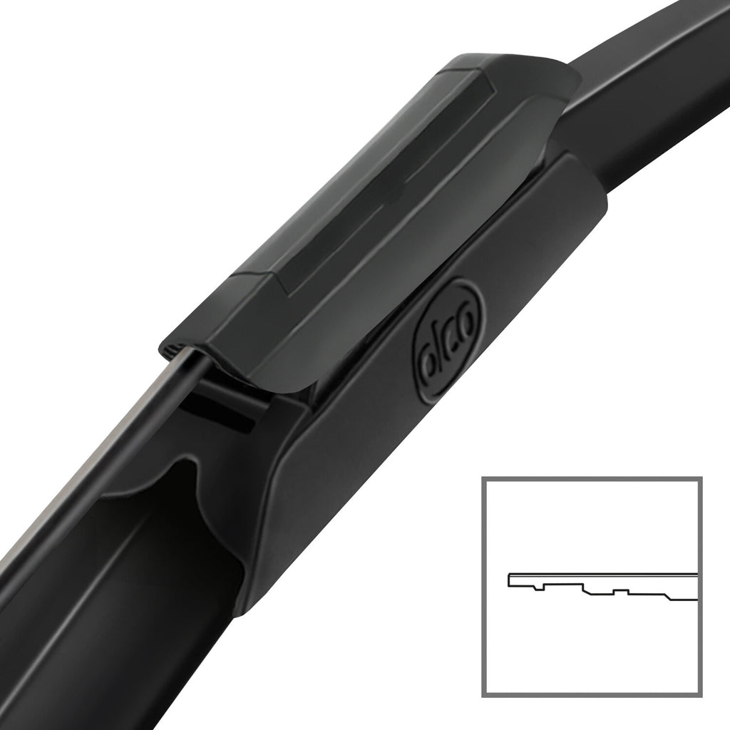 alca® Set ștergătoare de parbriz compatibil cu TANK (Great Wall) TANK 300 (01.2022 – 12.2025) SUPER FLAT ștergător plat