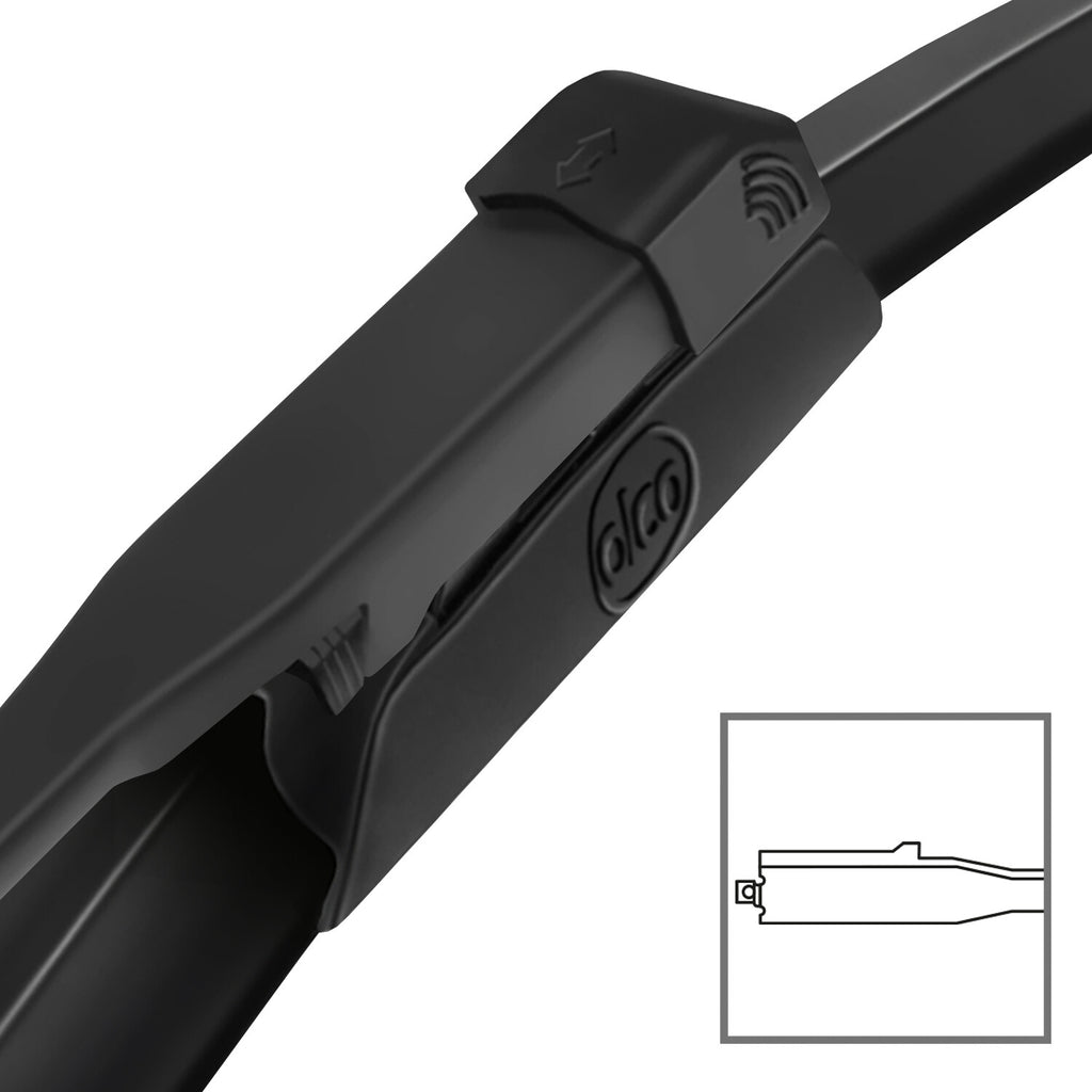 alca® Set ștergătoare de parbriz compatibil cu FIAT STILO (07.2005 – 11.2006) SUPER FLAT ștergător plat