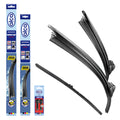 alca® Set ștergător de parbriz cu ștergător spate compatibil cu INFINITI QX30 (04.2016 – 03.2020) SUPER FLAT ștergător plat