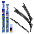 alca® Set ștergător de parbriz cu ștergător spate compatibil cu MERCEDES-BENZ C-KLASSE T-Modell (09.2007 – 11.2008) SUPER FLAT ștergător plat