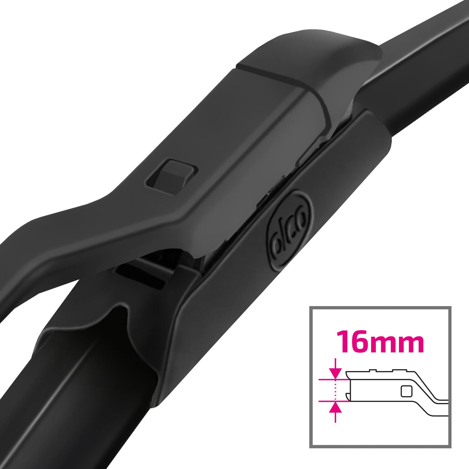 alca® Set ștergătoare de parbriz compatibil cu AITO M9 (12.2023 – 12.2025) SUPER FLAT ștergător plat