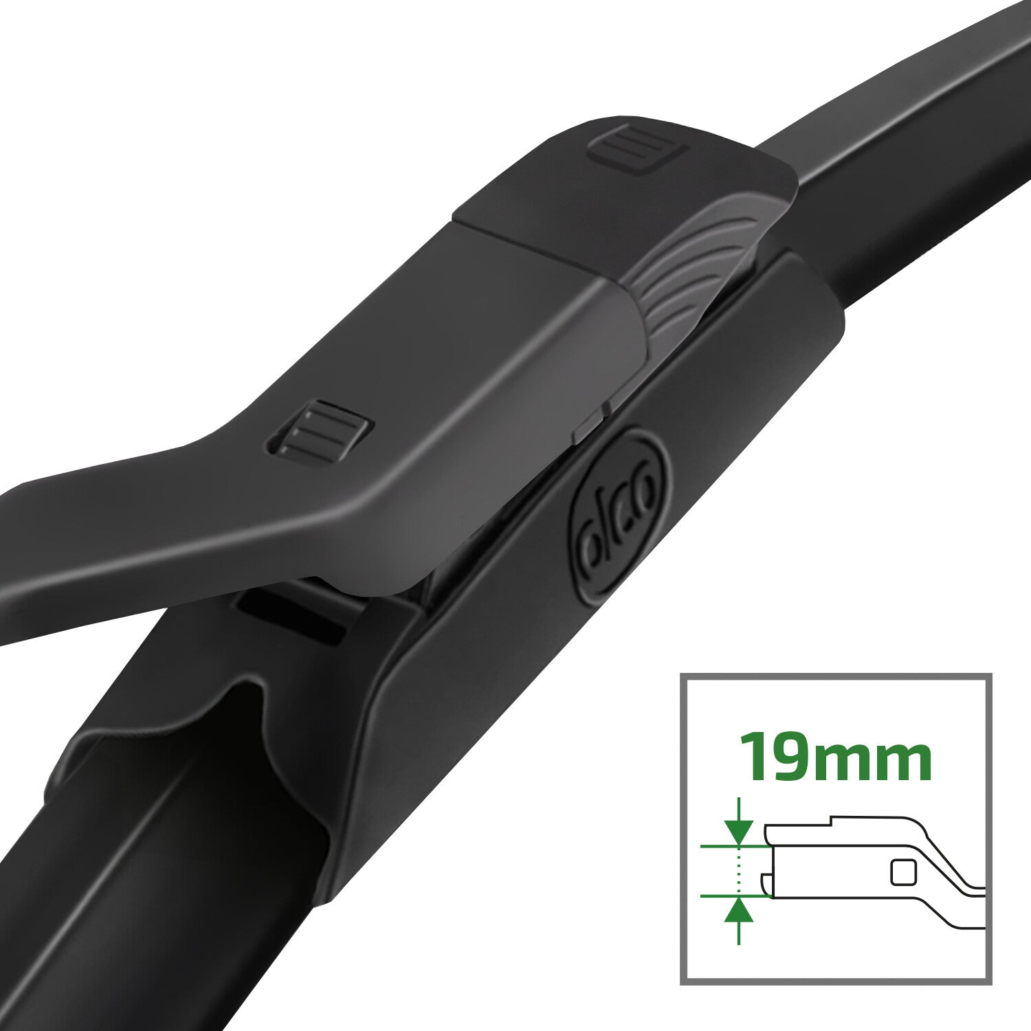 alca® Set ștergătoare de parbriz compatibil cu ABARTH 500 / 595 / 695 (08.2008 – 12.2025) SUPER FLAT ștergător plat