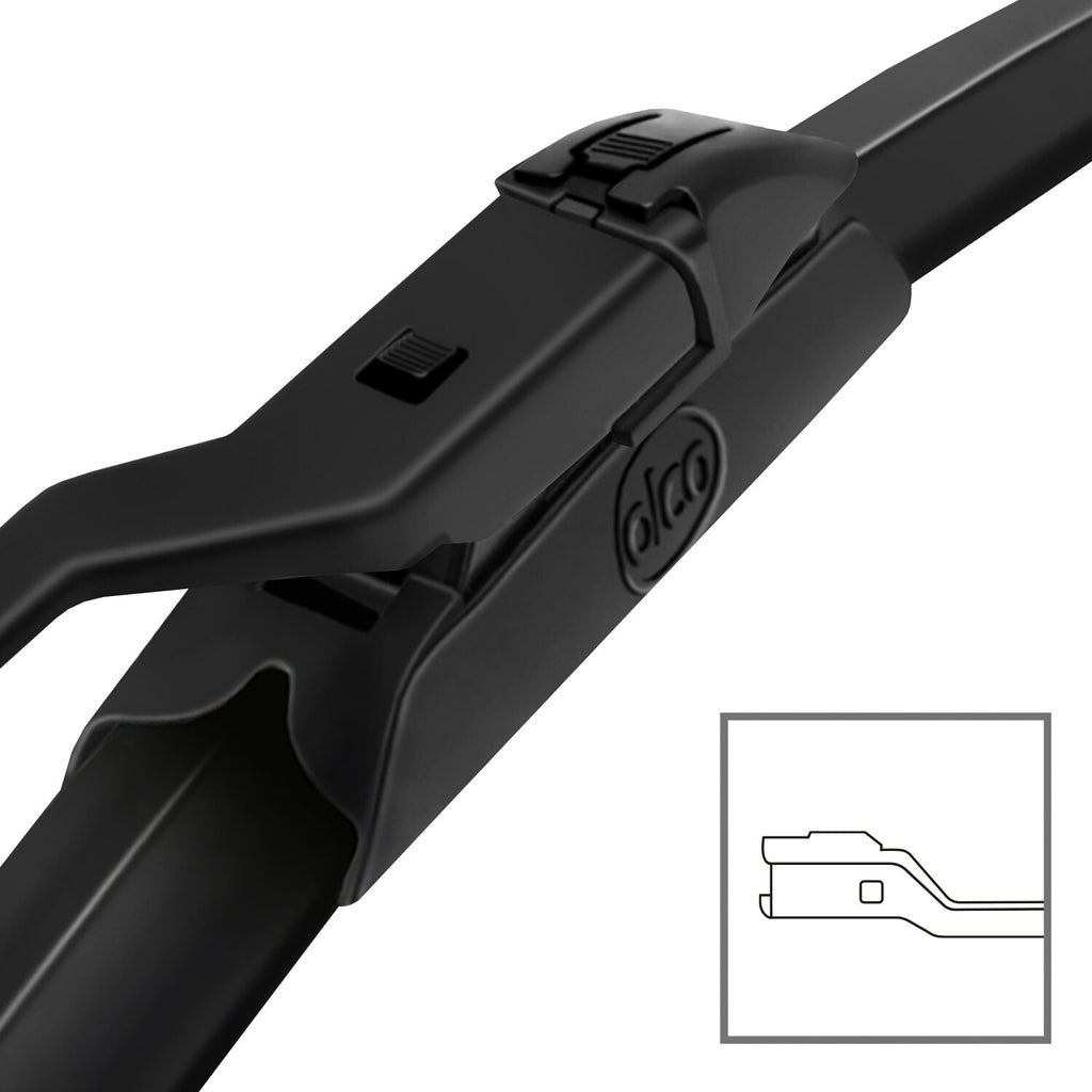 alca® Set ștergătoare de parbriz compatibil cu LAND ROVER RANGE ROVER SPORT III  (04.2022 – 12.2025) SUPER FLAT ștergător plat