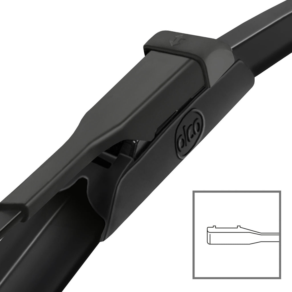 alca® Set ștergătoare de parbriz compatibil cu DACIA LODGY (05.2015 – 12.2022) SUPER FLAT ștergător plat