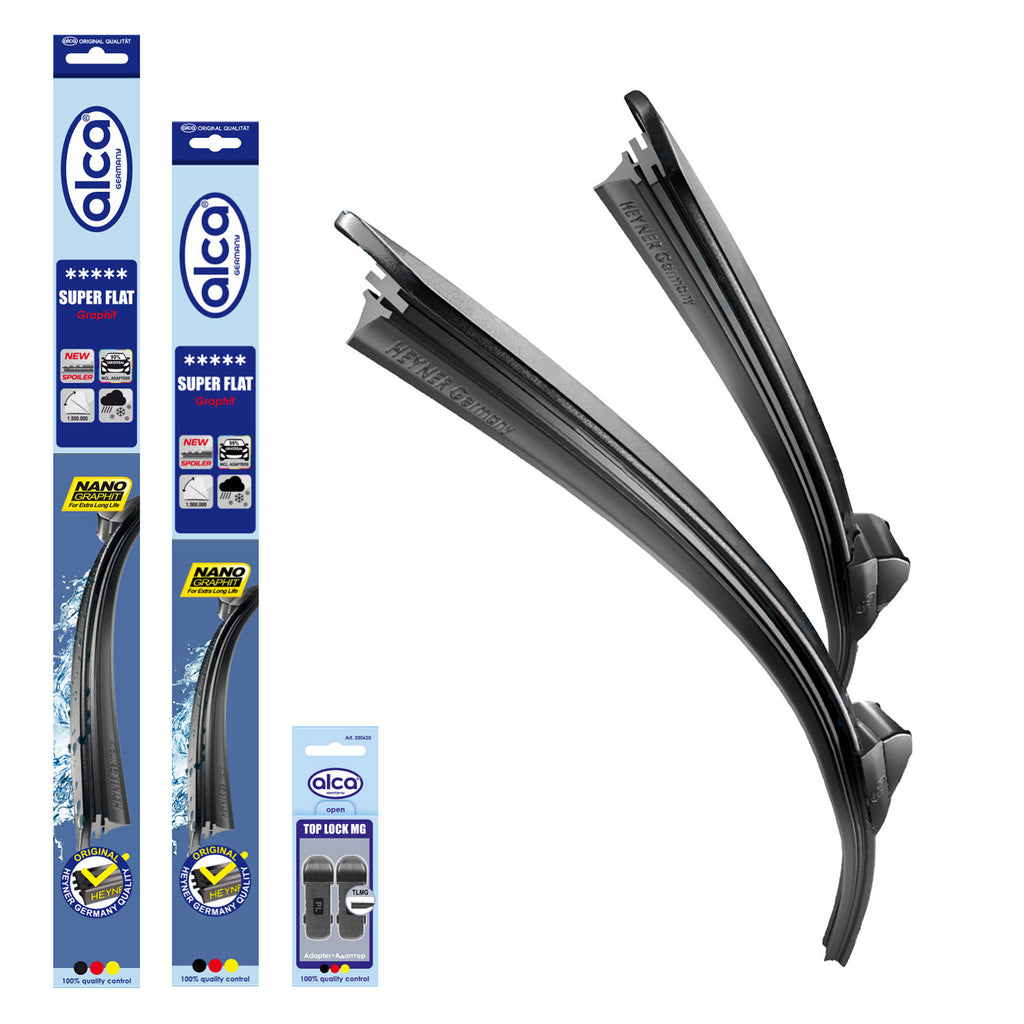 alca® Set ștergătoare de parbriz compatibil cu LEAPMOTOR C11 (12.2020 – 12.2025) SUPER FLAT ștergător plat
