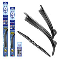 alca® Set ștergător de parbriz cu ștergător spate compatibil cu MG ZS SUV (10.2017 – 12.2025) SUPER FLAT ștergător plat