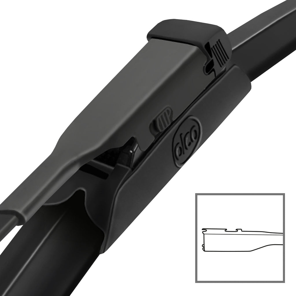 alca® Set ștergător de parbriz cu ștergător spate compatibil cu LEAPMOTOR C11 (12.2020 – 12.2025) SUPER FLAT ștergător plat