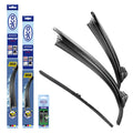 alca® Set ștergător de parbriz cu ștergător spate compatibil cu AITO M7 (07.2022 – 12.2025) SUPER FLAT ștergător plat